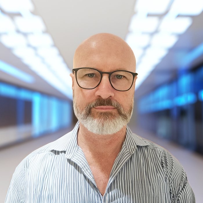 Portrait of Geoff Osborn, Technology Strategist and co-founder of Peregrine GeoServices.